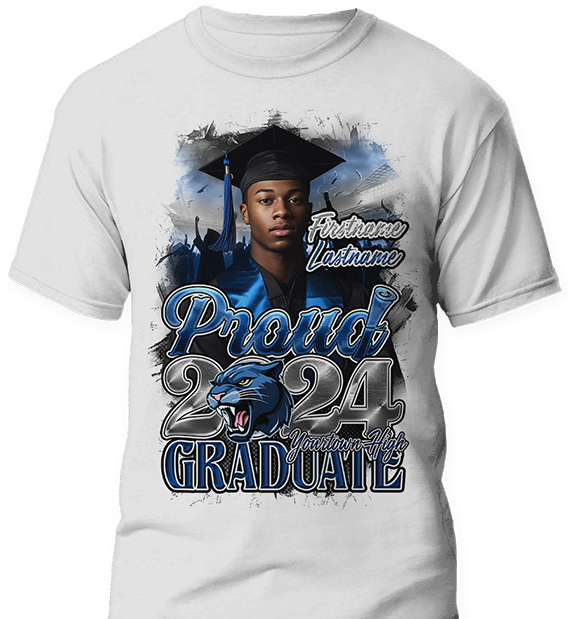 Custom 2024 Graduation T-Shirt - Personalized High School/College Graduate Tee - Unisex, - Choose Your Colors & Add Name