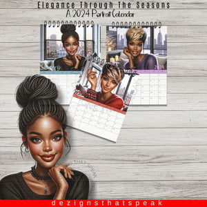 Elegance Through the Seasons: A 2024 Portrait Calendar