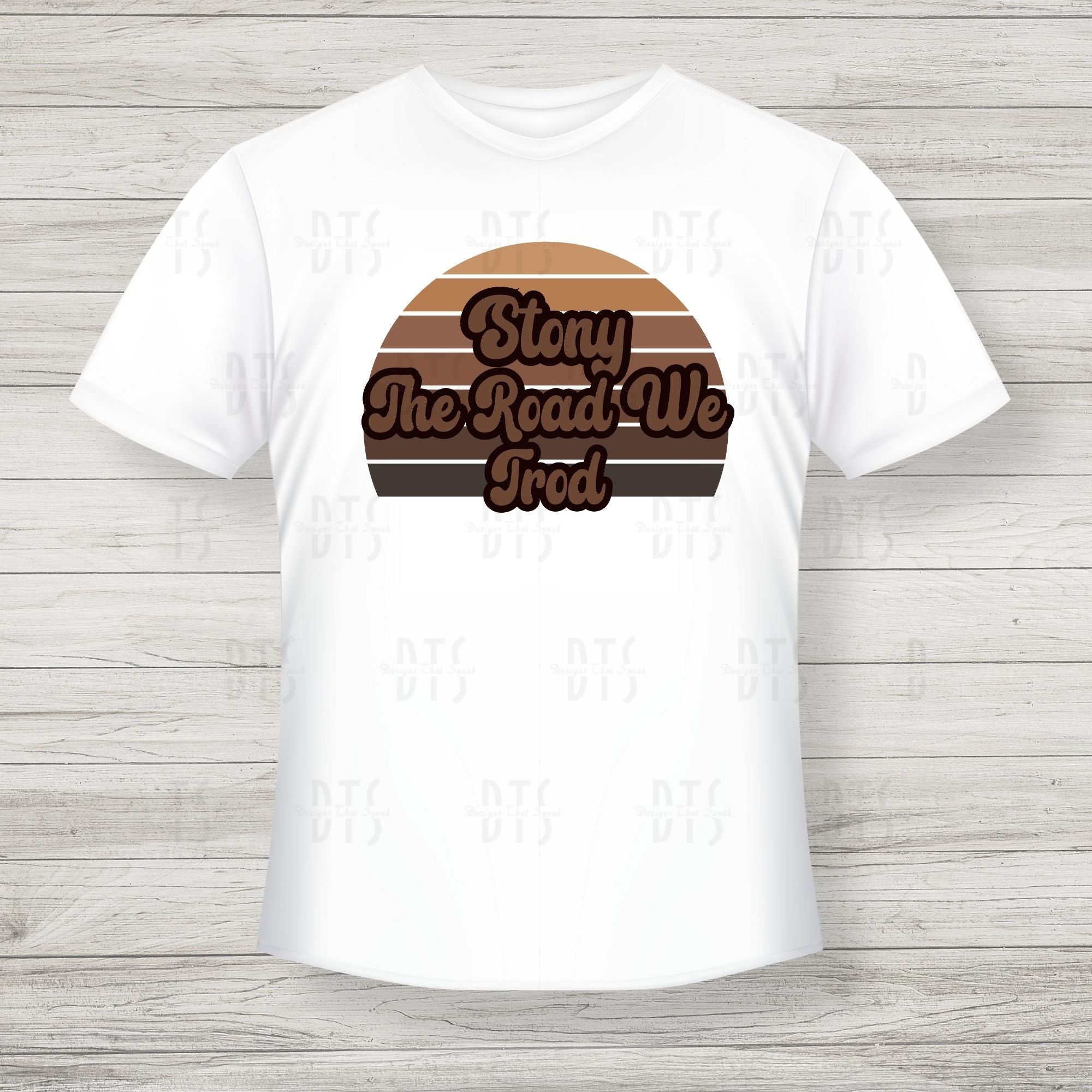 Black History Month "Stony The Road We Trod" T-Shirt - Celebratory Afrocentric Tee