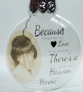 Floating Memorial Christmas Ornament