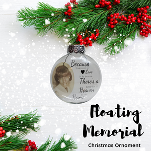 Floating Memorial Christmas Ornament