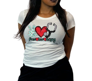 Peace Love & Nursing T-shirt