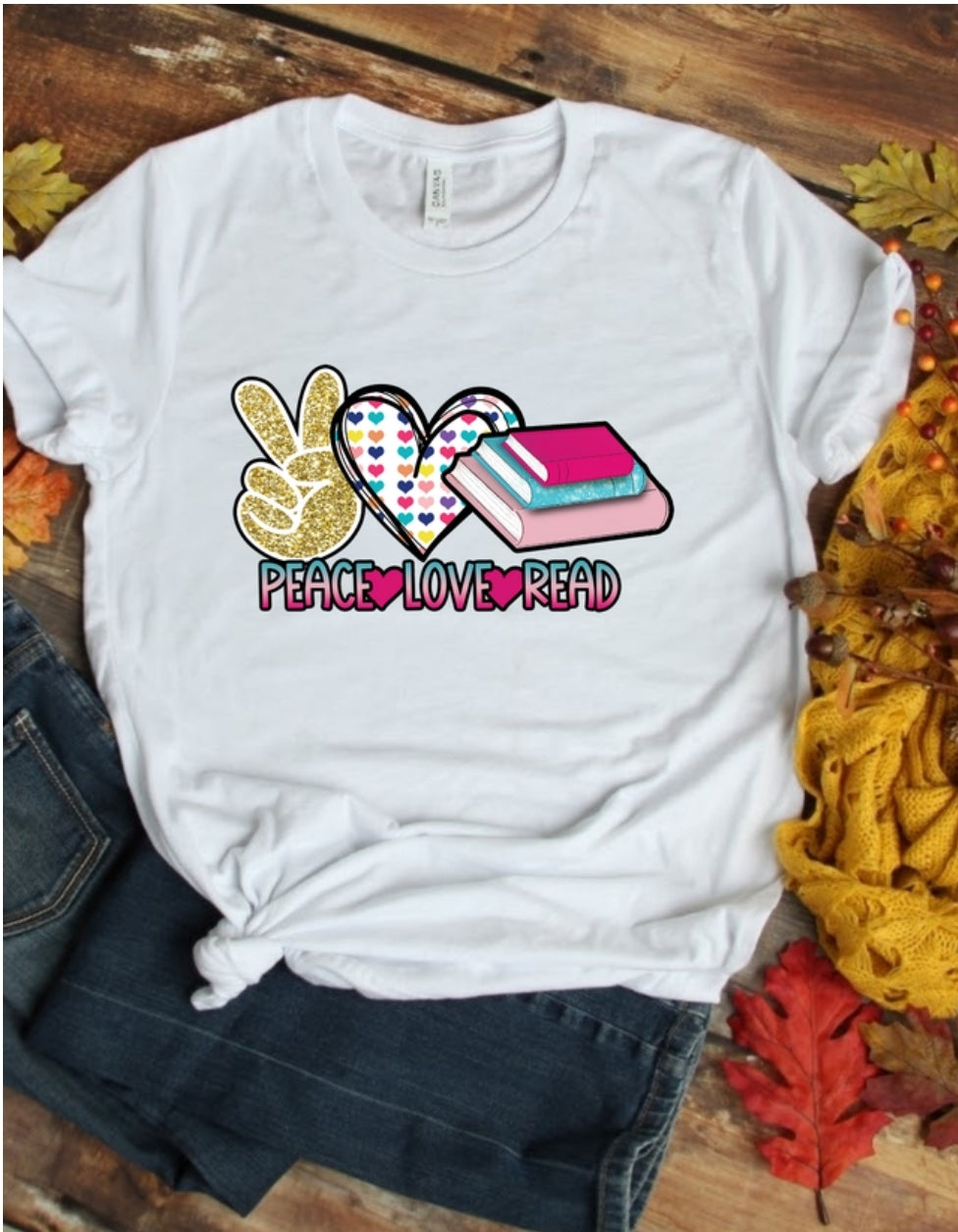 Peace Love Reading T-shirt
